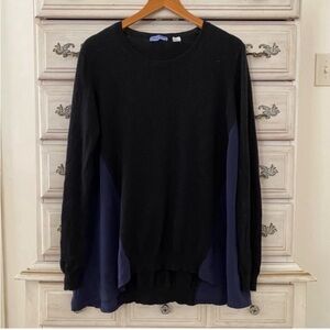Acrobat Black Cashmere Quiet Luxury Silk Sweater